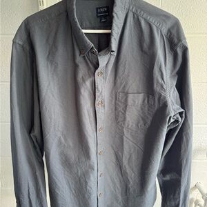 J. Crew Men's Charcoal Button Down Shirt